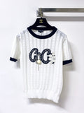 CHANEL 26S SHORT-SLEEVE KNIT TOP STYLE 1170