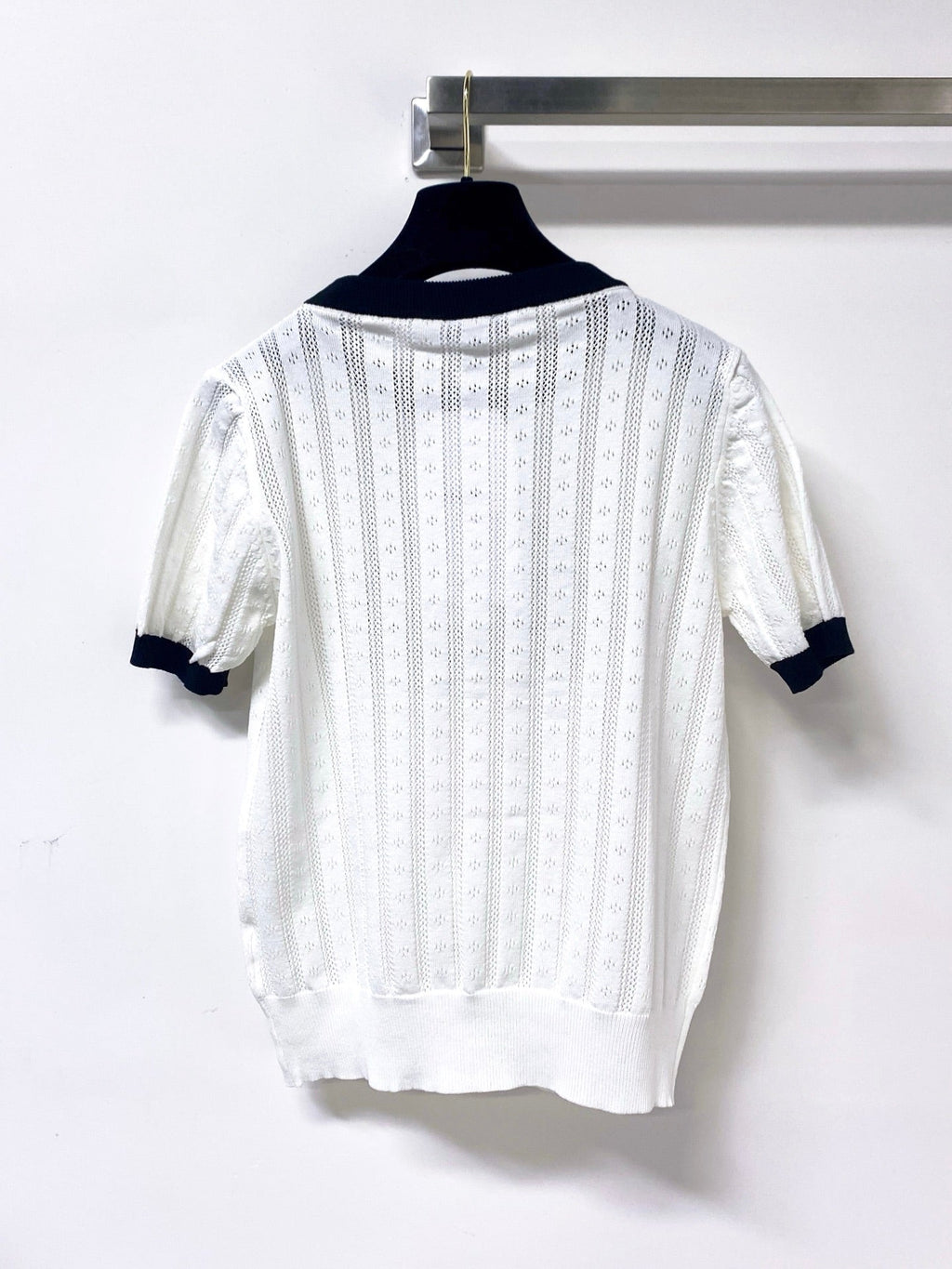 CHANEL 26S SHORT-SLEEVE KNIT TOP STYLE 1170
