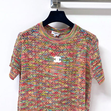 CHANEL 26S SHORT-SLEEVE KNIT TOP STYLE 1172