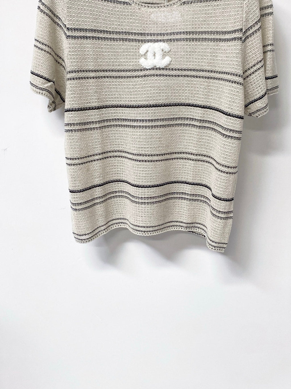 CHANEL 26S SHORT-SLEEVE KNIT TOP STYLE 1130