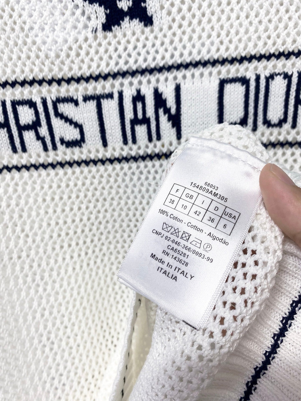 DIOR 26S SHORT-SLEEVED SWEATER 1264