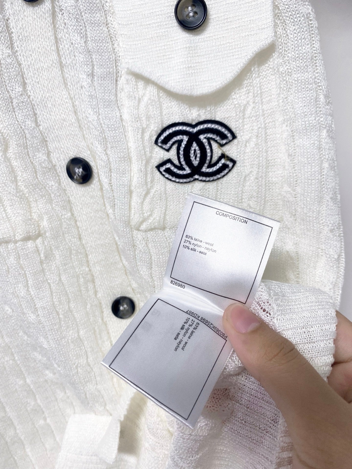 CHANEL 26S SLEEVELESS POLO KNIT TOP STYLE 1136