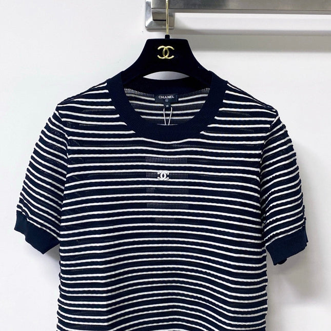 CHANEL 26S SHORT-SLEEVE KNIT TOP STYLE 1146