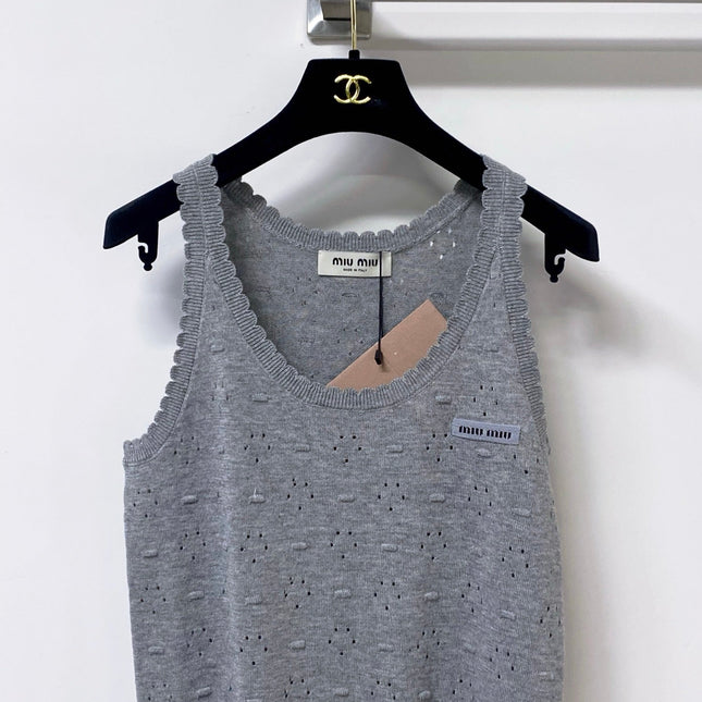 MIUMIU 26S SLEEVELESS KNIT TANK TOP 1152