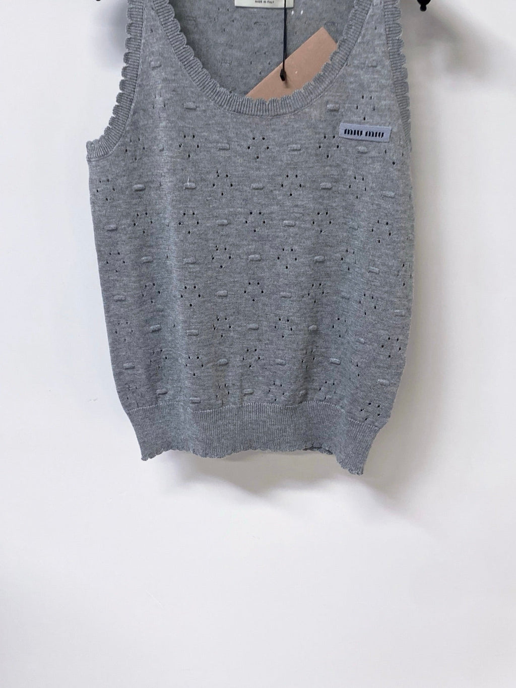 MIUMIU 26S SLEEVELESS KNIT TANK TOP 1152