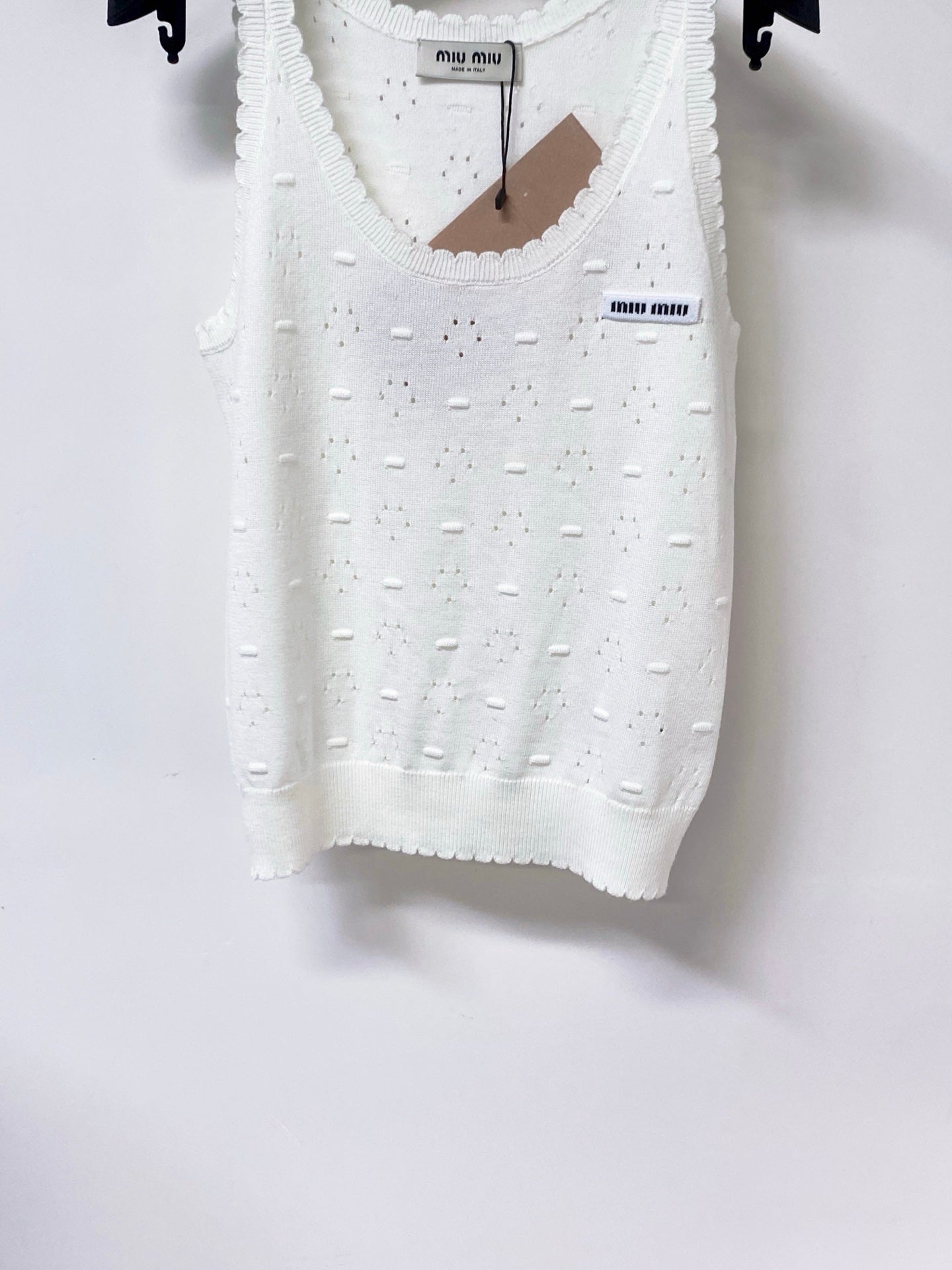 MIUMIU 26S SLEEVELESS KNIT TANK TOP 1151
