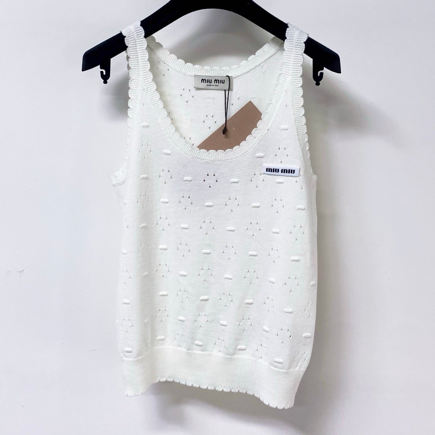 MIUMIU 26S SLEEVELESS KNIT TANK TOP 1151