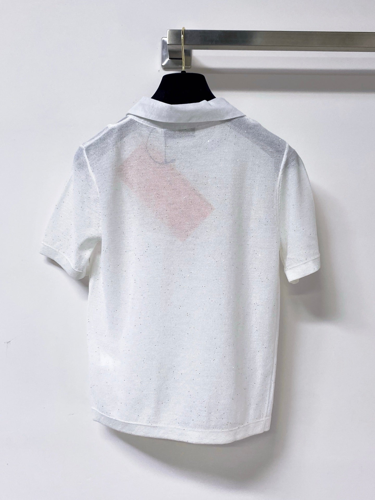 MIUMIU 26S RUFFLED COLLAR POLO SHIRT 1153