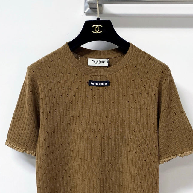 MIUMIU 26S SHORT SLEEVE T-SHIRT 1242