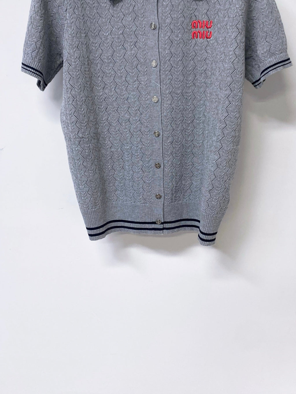 MIUMIU 26S KNIT POLO TOP 1248
