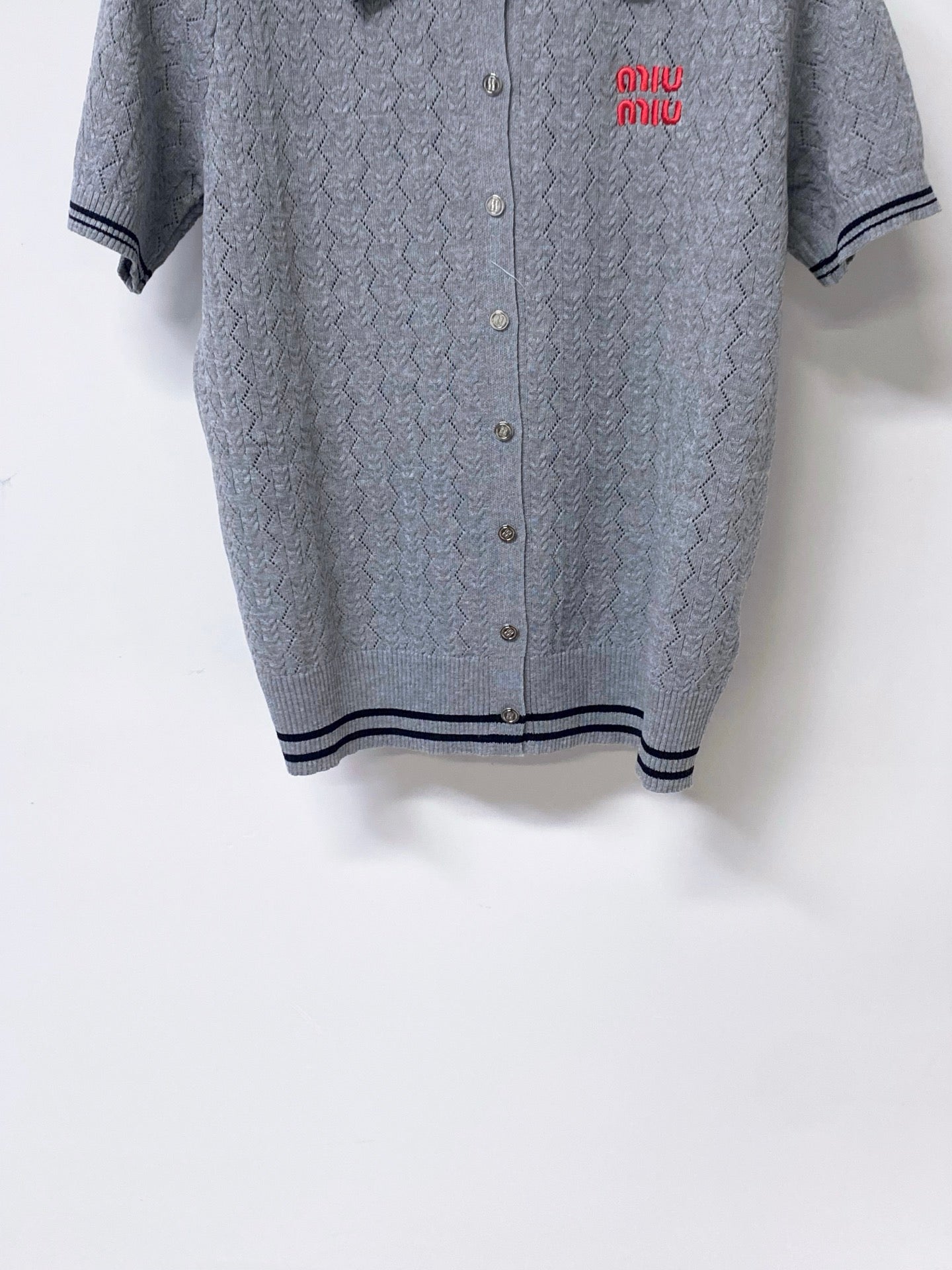 MIUMIU 26S KNIT POLO TOP 1248