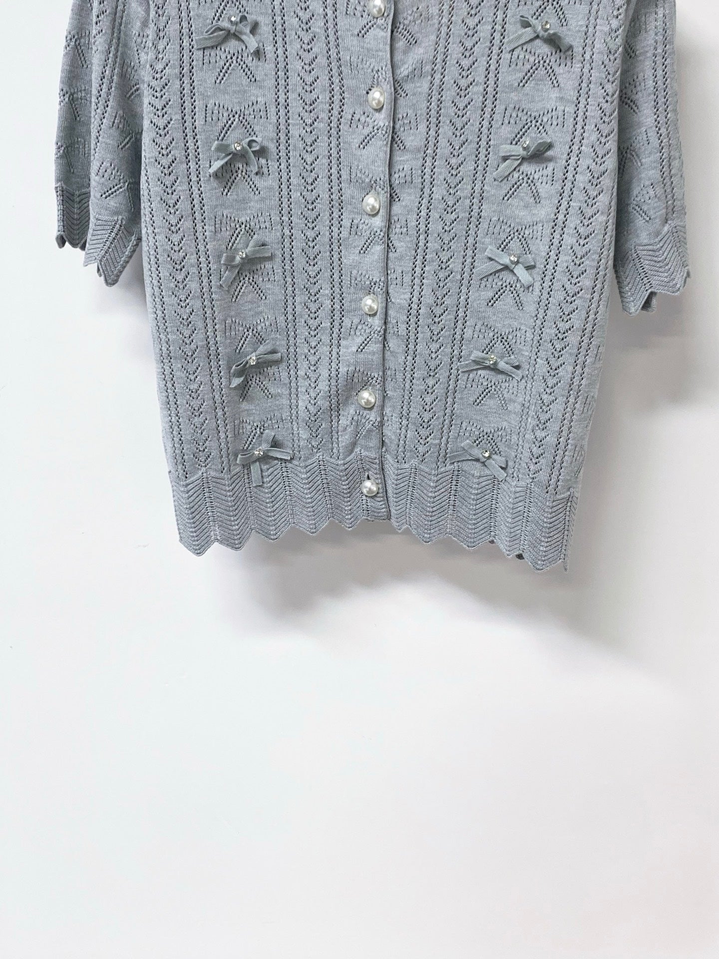 MIUMIU 26S KNIT CARDIGAN TOP 1250