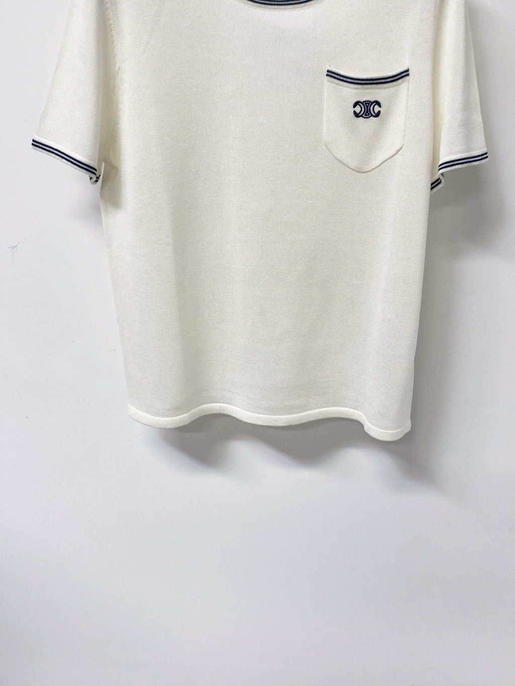 CELINE 26S SHORT-SLEEVE KNIT T-SHIRT 460