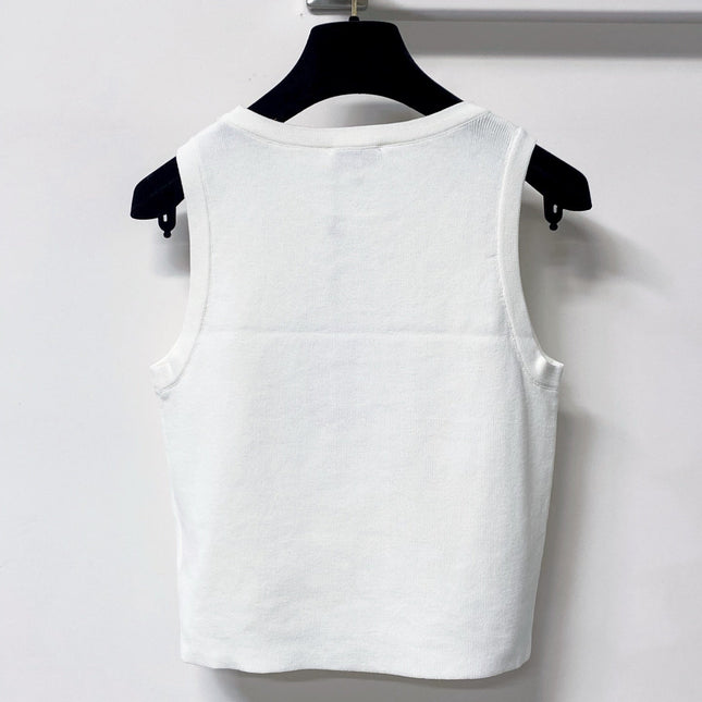 CHANEL 26S KNIT SLEEVELESS TOP STYLE 1254