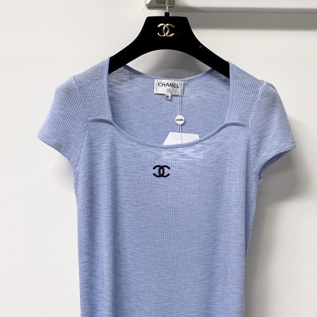 CHANEL 26S KNIT SHORT SLEEVE TOP STYLE 1257