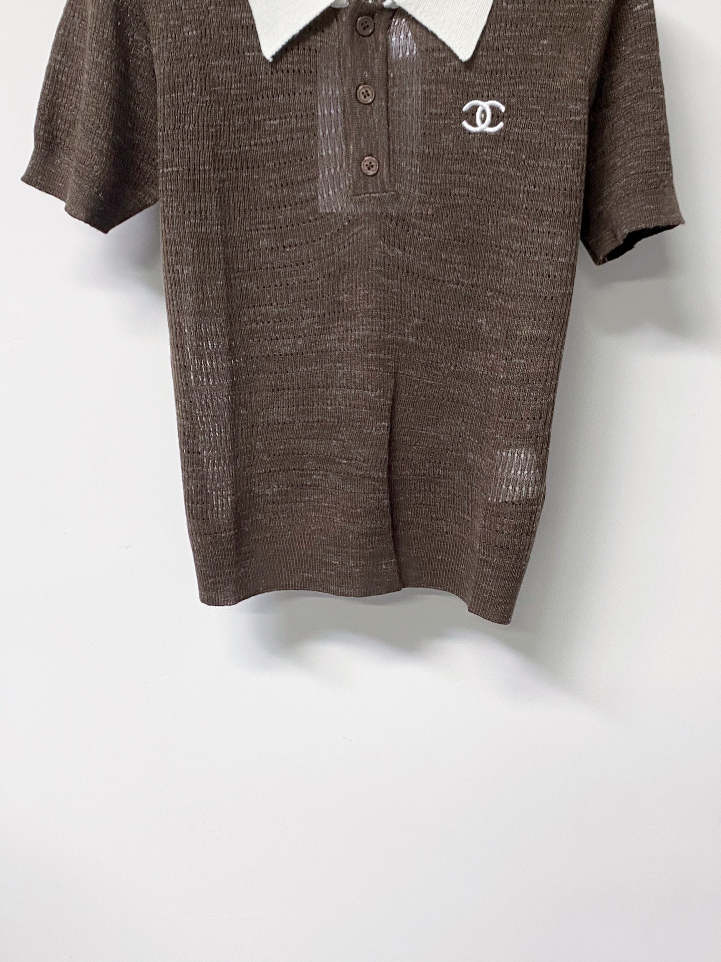 CHANEL 26S KNIT POLO TOP STYLE 1258