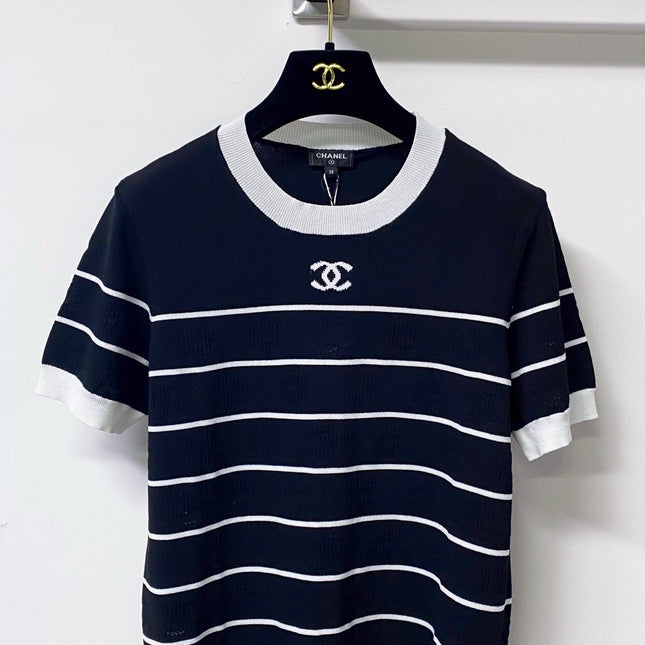 CHANEL 26S SHORT SLEEVE KNIT T-SHIRT STYLE 1267