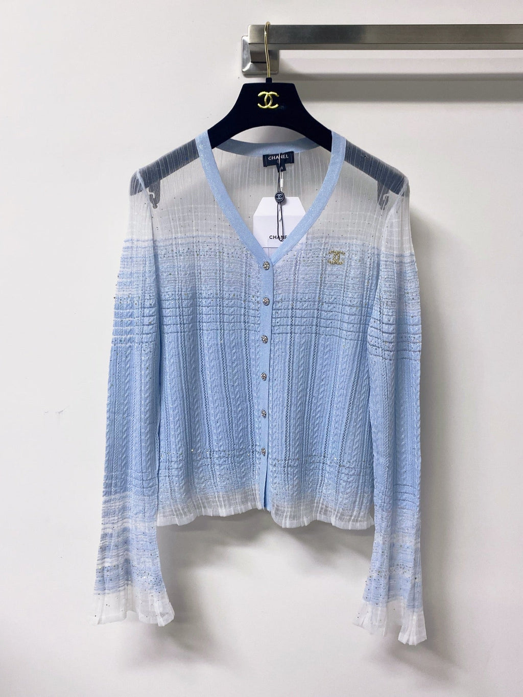 CHANEL 26S KNIT CARDIGAN & CAMISOLE SET STYLE 1268