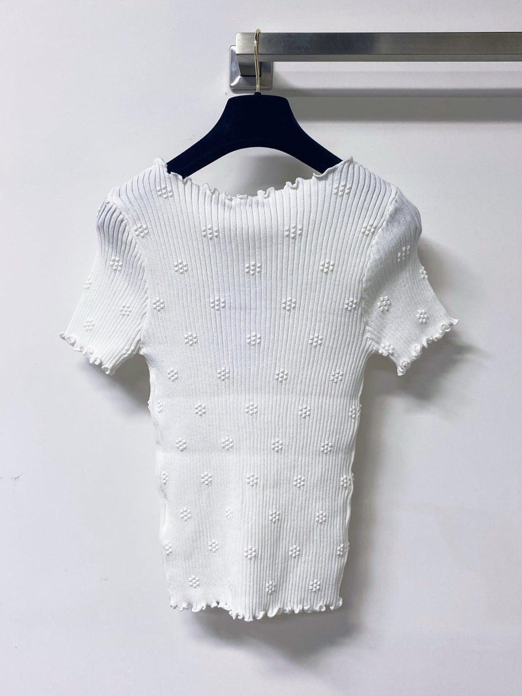 CHANEL 26S KNIT SHORT SLEEVE TOP STYLE 1269