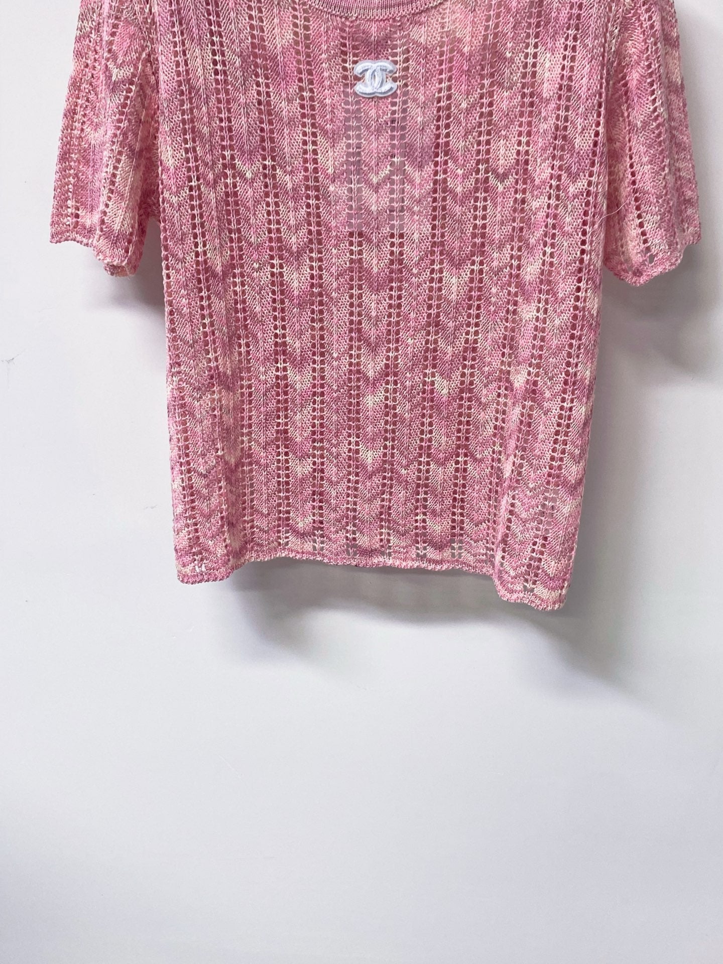 CHANEL 26S SHORT SLEEVE KNIT TOP STYLE 1234
