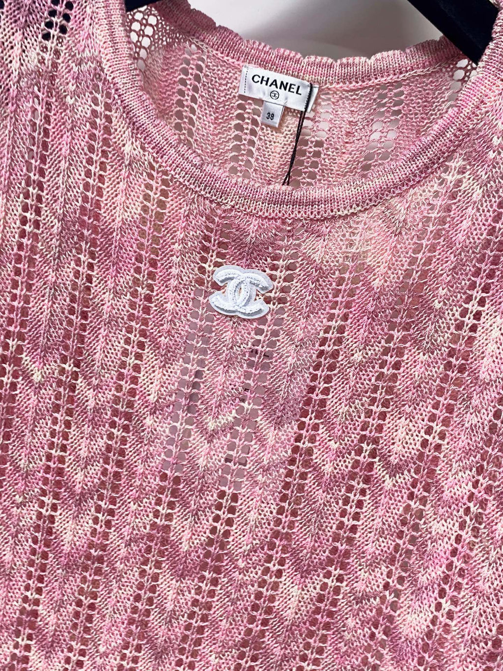 CHANEL 26S SHORT SLEEVE KNIT TOP STYLE 1234