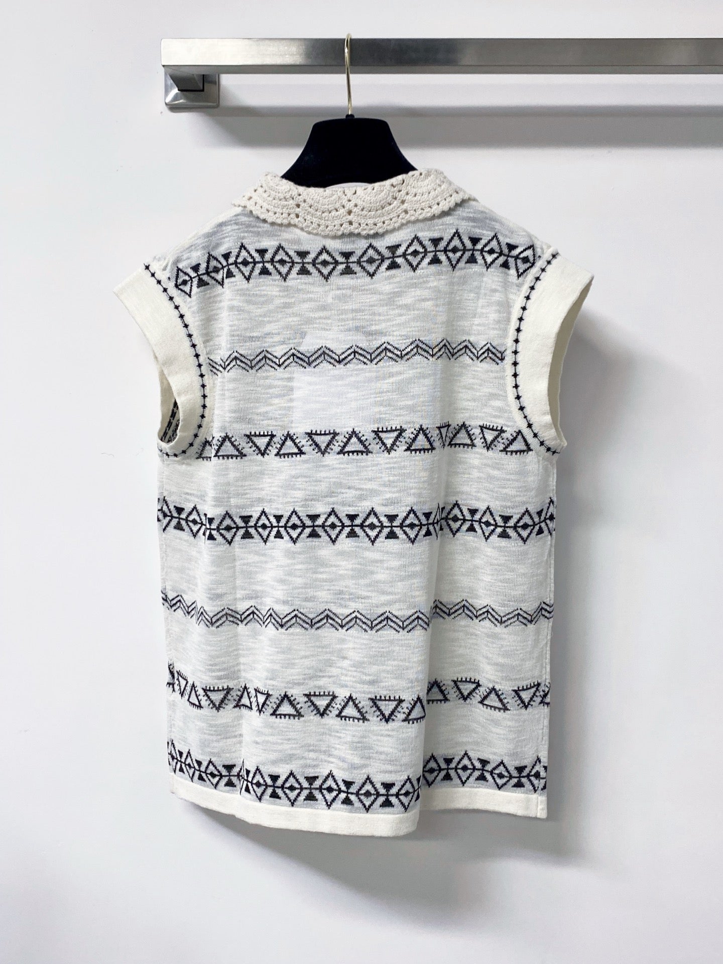 CHANEL 26S LACE-TRIM TANK TOP 1468