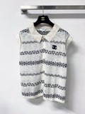 CHANEL 26S LACE-TRIM TANK TOP 1468