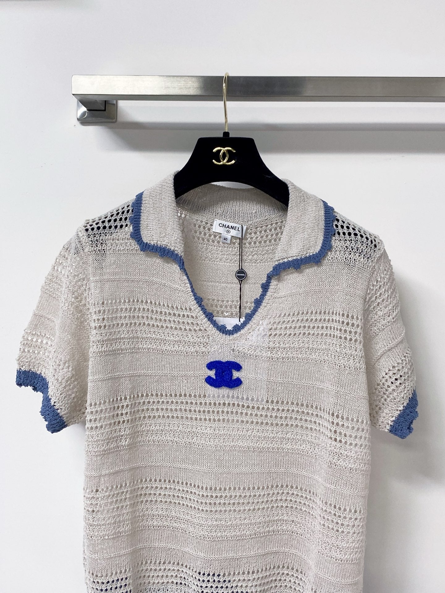 CHANEL 26S SHORT-SLEEVE KNIT TOP 1464