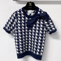 DIOR 26S SHORT-SLEEVE KNIT SWEATER 1403