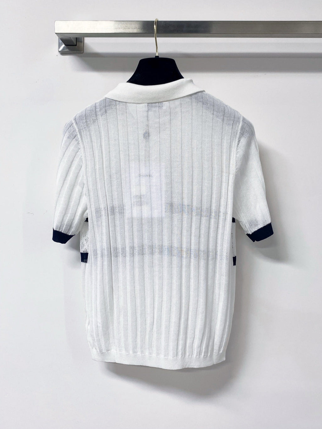 CHANEL 26S SHORT-SLEEVE KNIT POLO 1308