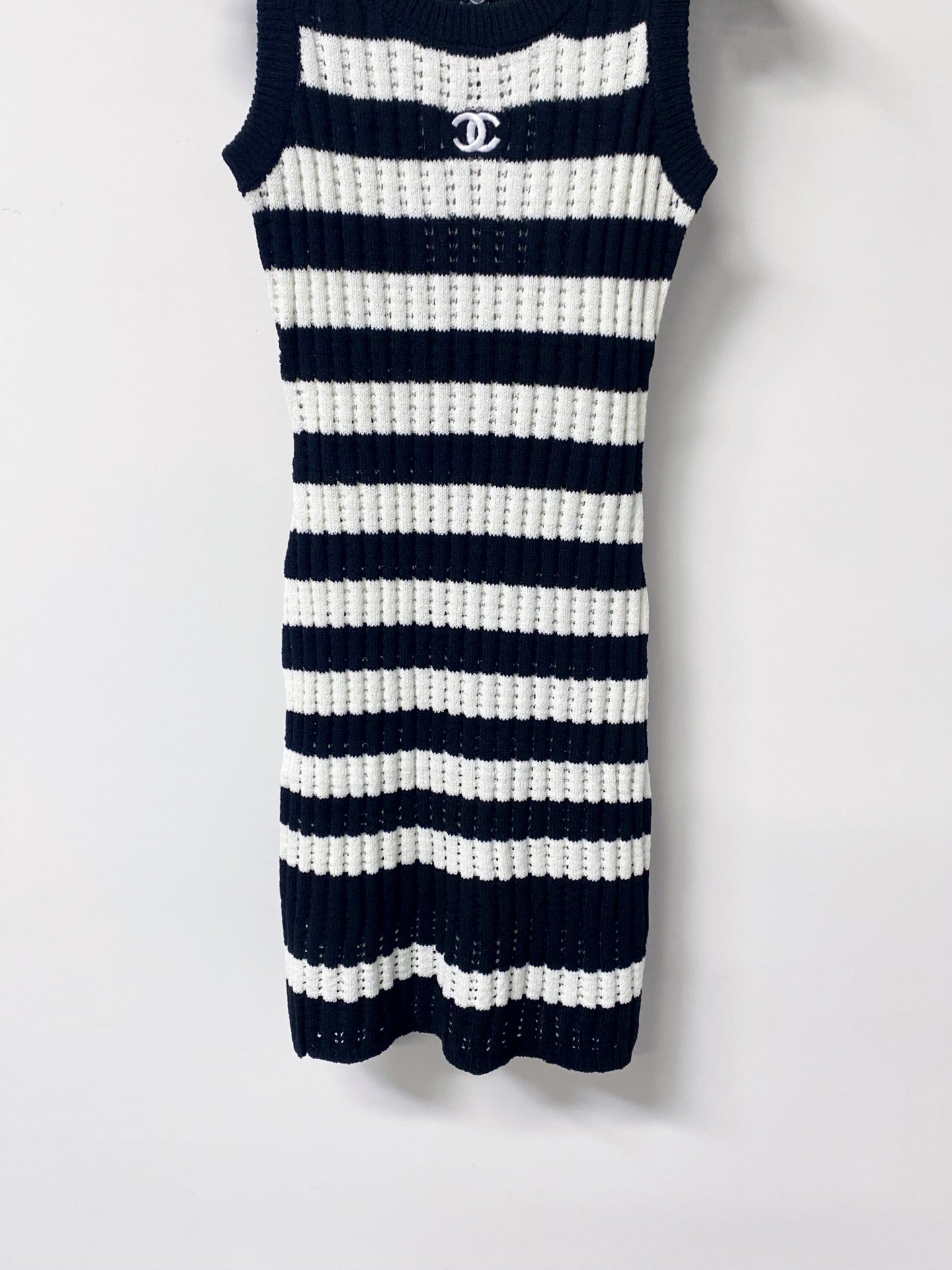 CHANEL 26S STRIPED KNIT DRESS 1297