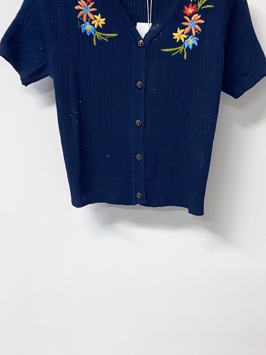 DIOR 26S SHORT-SLEEVE KNIT CARDIGAN 1300