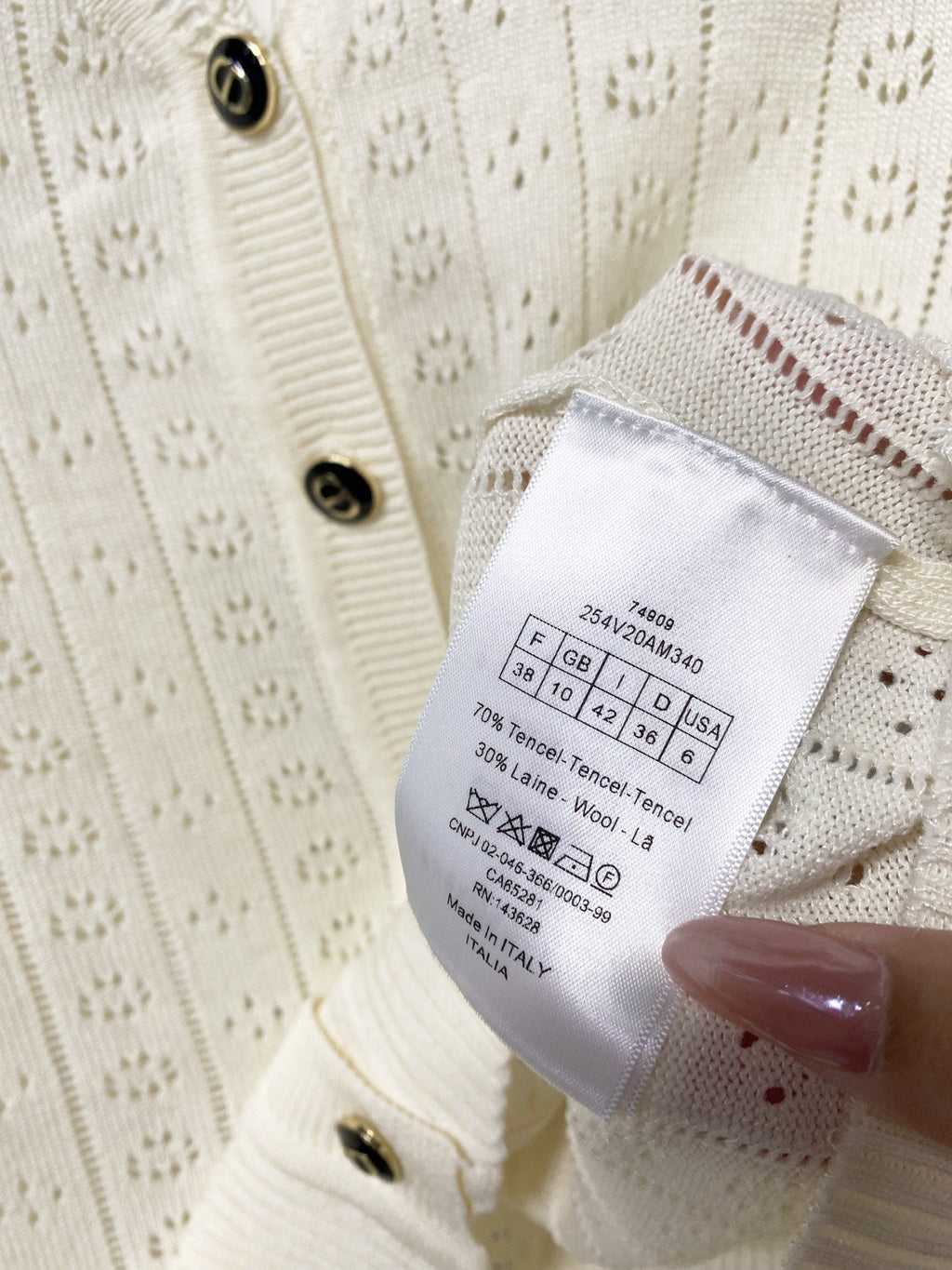 DIOR 26S SHORT-SLEEVE KNIT CARDIGAN 1299