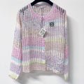 LOEWE 26S PASTEL OPEN-KNIT CARDIGAN 568