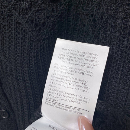 VALENTINO 26S OPENWORK KNIT BUTTON CARDIGAN 383