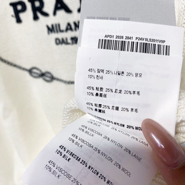 PRADA 26S SHORT-SLEEVE KNIT TOP 1176