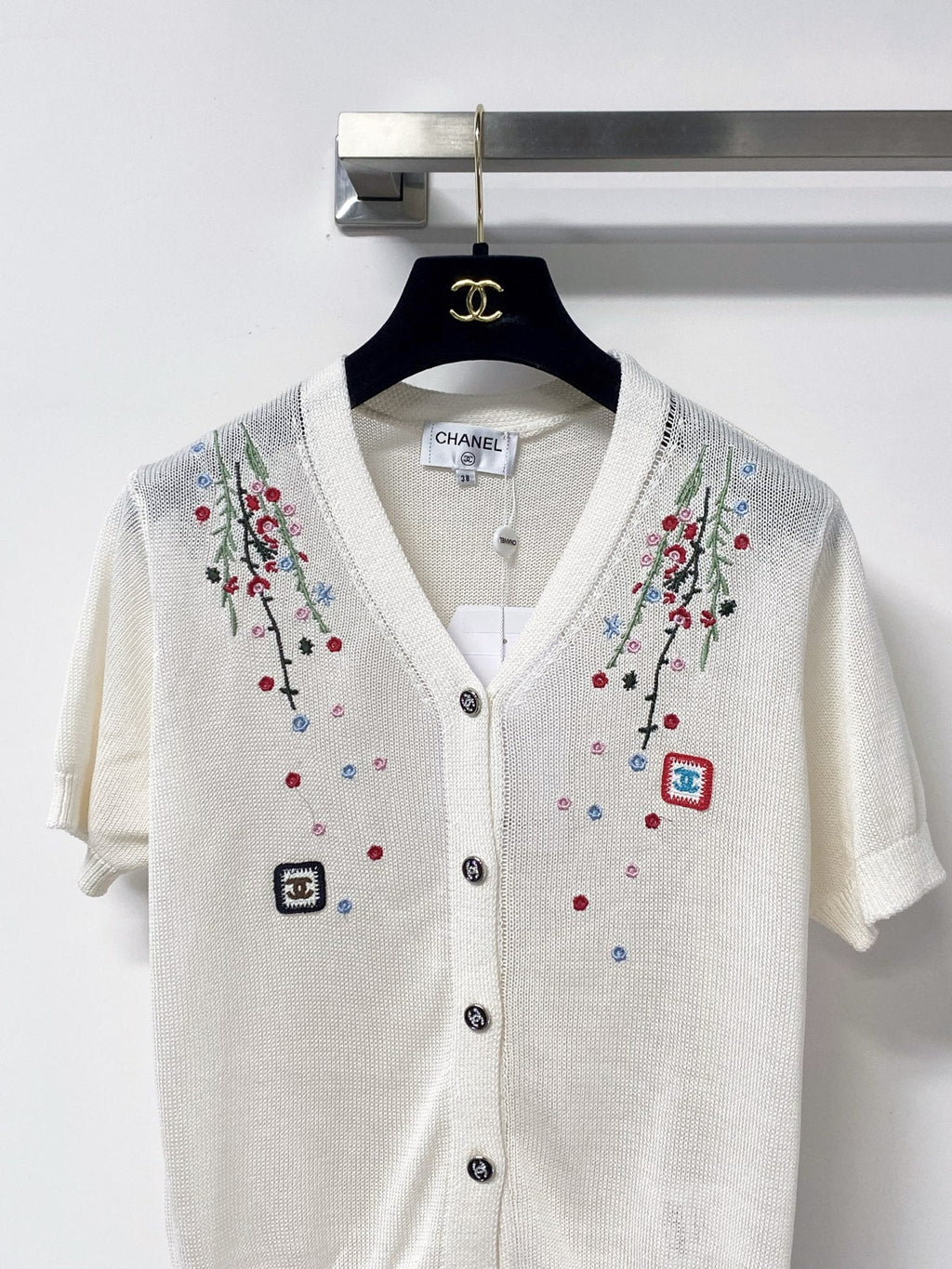 26S SHORT SLEEVE KNIT CARDIGAN1649