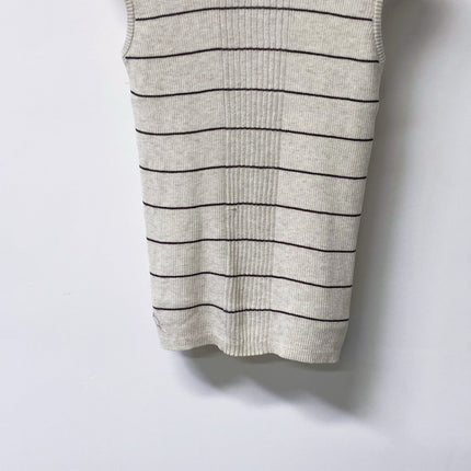 CHANEL 26S NECK SLEEVELESS KNIT TOP 1635