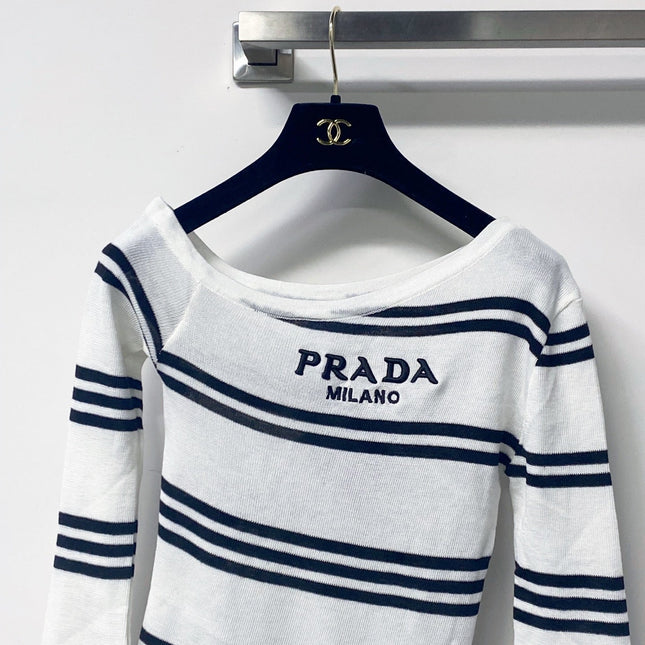 PRADA 26S LONG-SLEEVE KNIT TOP 1131