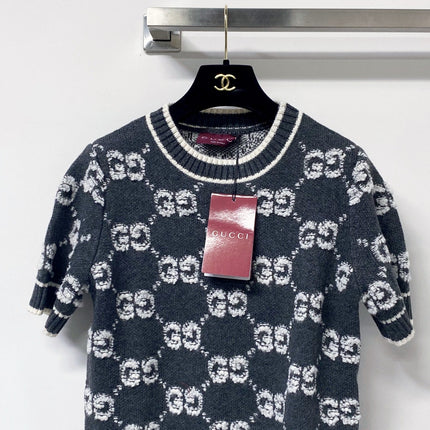 GUCCI 26S SHORT-SLEEVE KNIT SWEATER 528