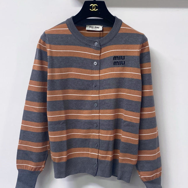MIUMIU 26S KNIT CARDIGAN AND MINI SKIRT SET 1441