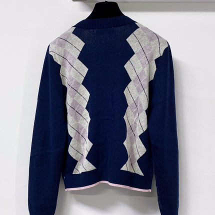 MIUMIU 26S V-NECK KNIT CARDIGAN 1348