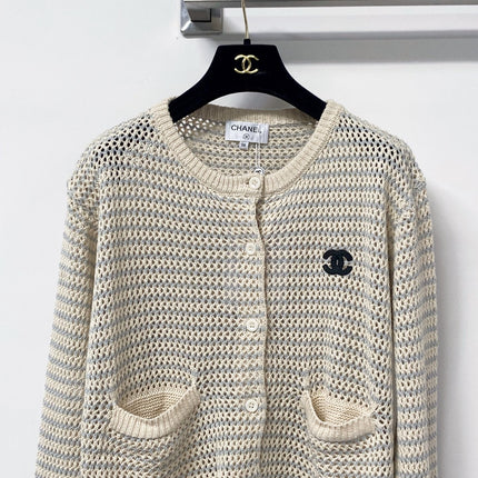 CHANEL 26S CREWNECK KNIT CARDIGAN 1509