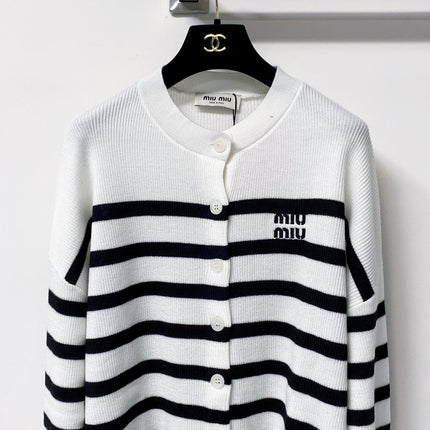 MIUMIU 26S KNIT CARDIGAN & MINI SKIRT SET 1425