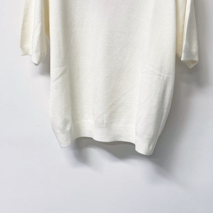 MIUMIU 26S SHORT-SLEEVE KNIT TOP 1423