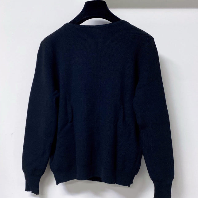 PRADA 26S V-NECK LAYERED KNIT SWEATER 1066