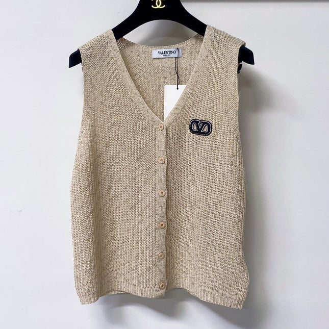 VALENTINO 26S V-NECK BUTTONED KNIT VEST 417