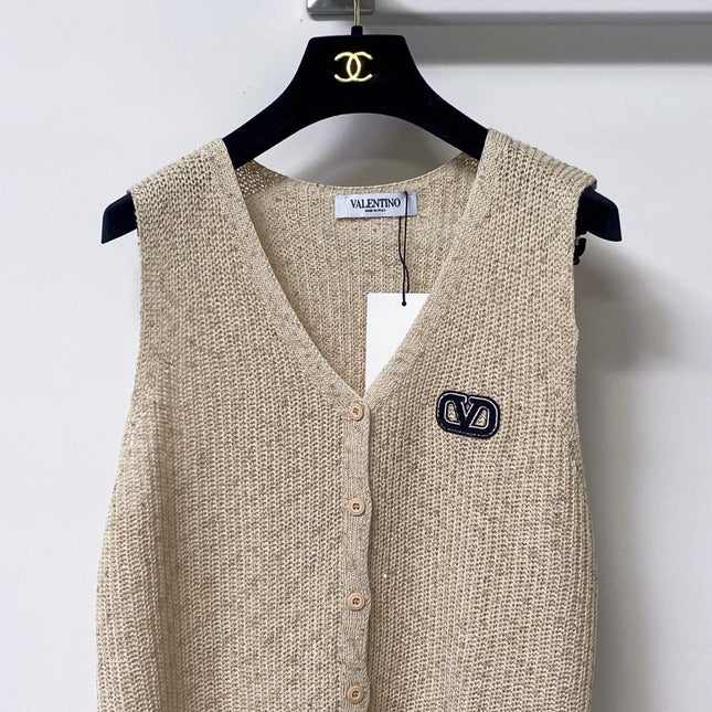 VALENTINO 26S V-NECK BUTTONED KNIT VEST 417
