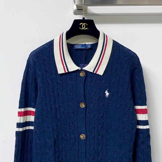 RALPH LAUREN 26S KNIT POLO CARDIGAN 586