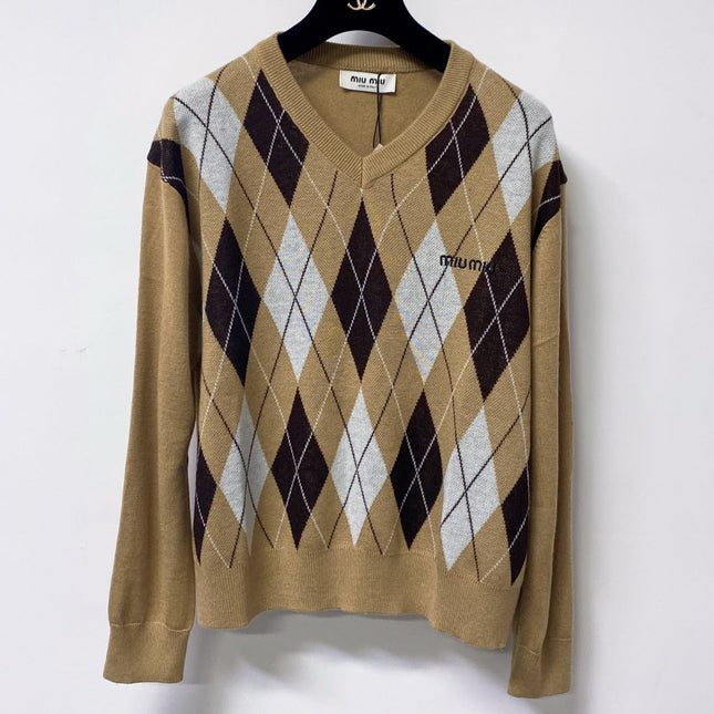 MIUMIU 26S V-NECK SWEATER 1589